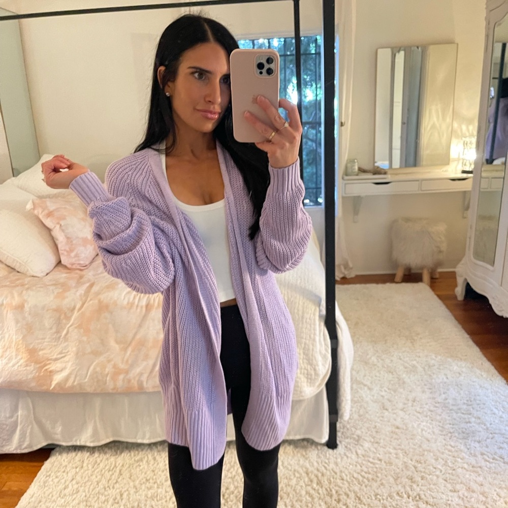 Urban Outfitters Lavender Sweater Duster
